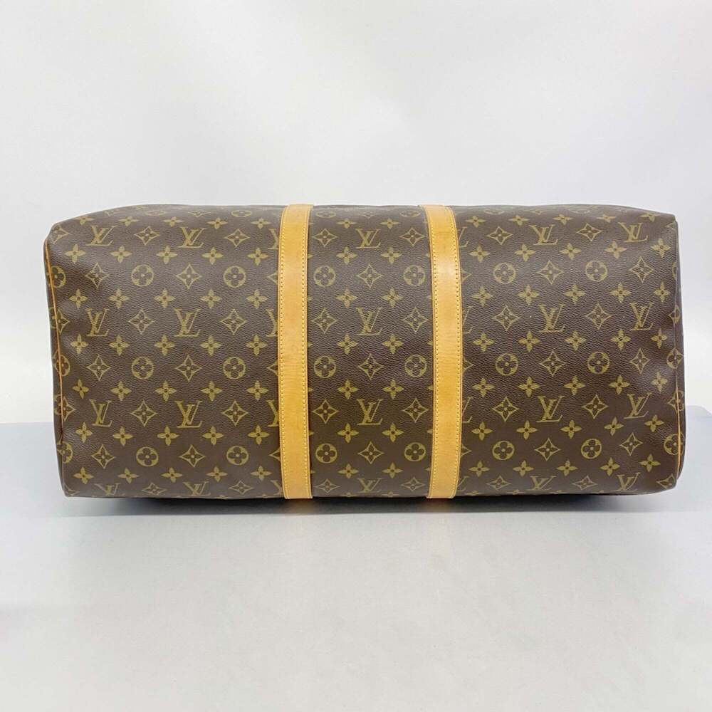 LOUIS VUITTON Authentic Brown Monogram Keepall 55 Boston Bag - Picture 3 of 11